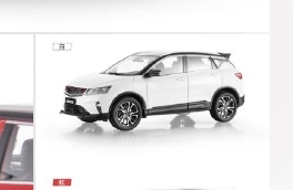 Модель автомобиля Geely Coolray White