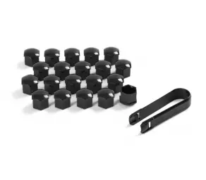 Capace surub roata Glossy black set. în Moldova