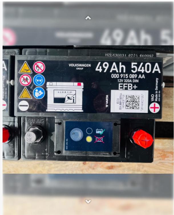 Аккумулятор 12V 49AH 540A(EN) - + Skoda EFB
