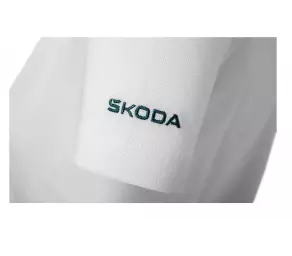 Футболка-Polo женская белая (S) SKODA в Молдове