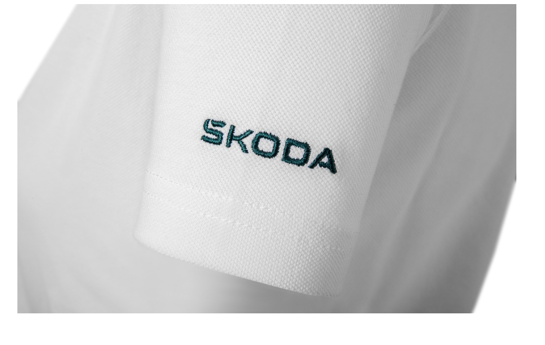 Tricou-Polo dama alb (S) SKODA