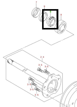 PINION ARBORE DE TRANSMISIE JIMNY SN415, A6G415
