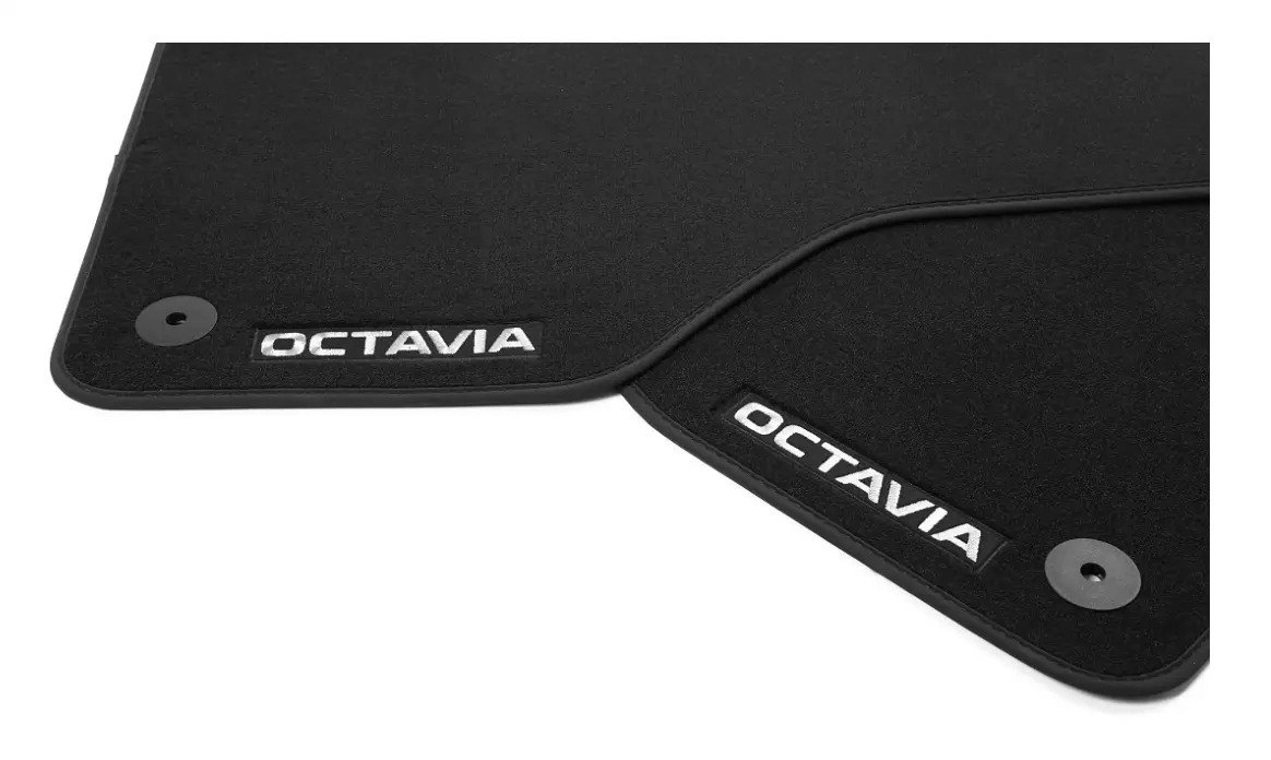 Covorase textile negru STANDARD Octavia A7 set (4buc)