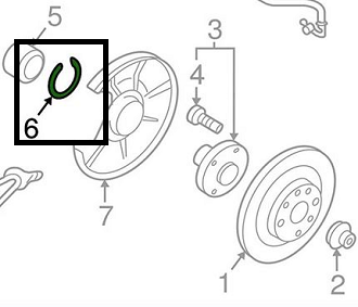 INEL DE FIXARE RULMENT BUTUC ROATA M3 BL/BK, M6 GH/GG, MX-5