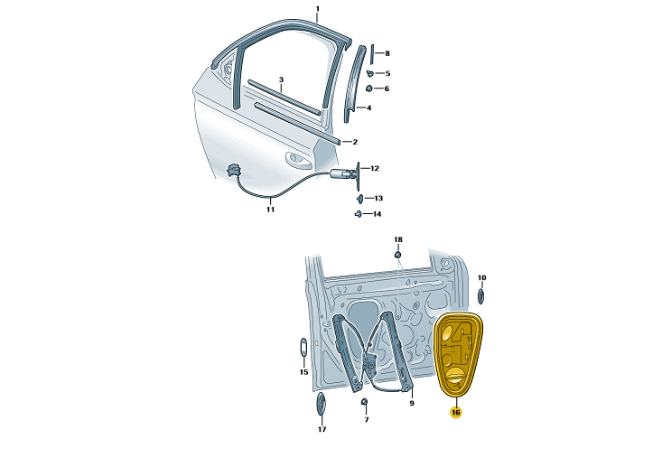 Capac usa fata sting Fabia IV/SCALA