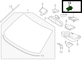 CLEMA DE FIX ORNAMENT LATERAL PARBRIZ XC70, S80, S60