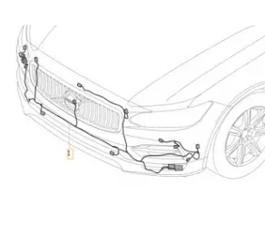 Жгут ЭлектроПроводки Передн. Бампера V90CC в Молдове