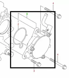 POMPA DE SUPRAUMFLARE AER MOTOR K14D în Moldova