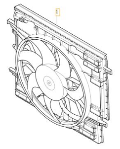 VENTILATOR RADIATOR LICHID DE RACIRE MOTOR  D420T*