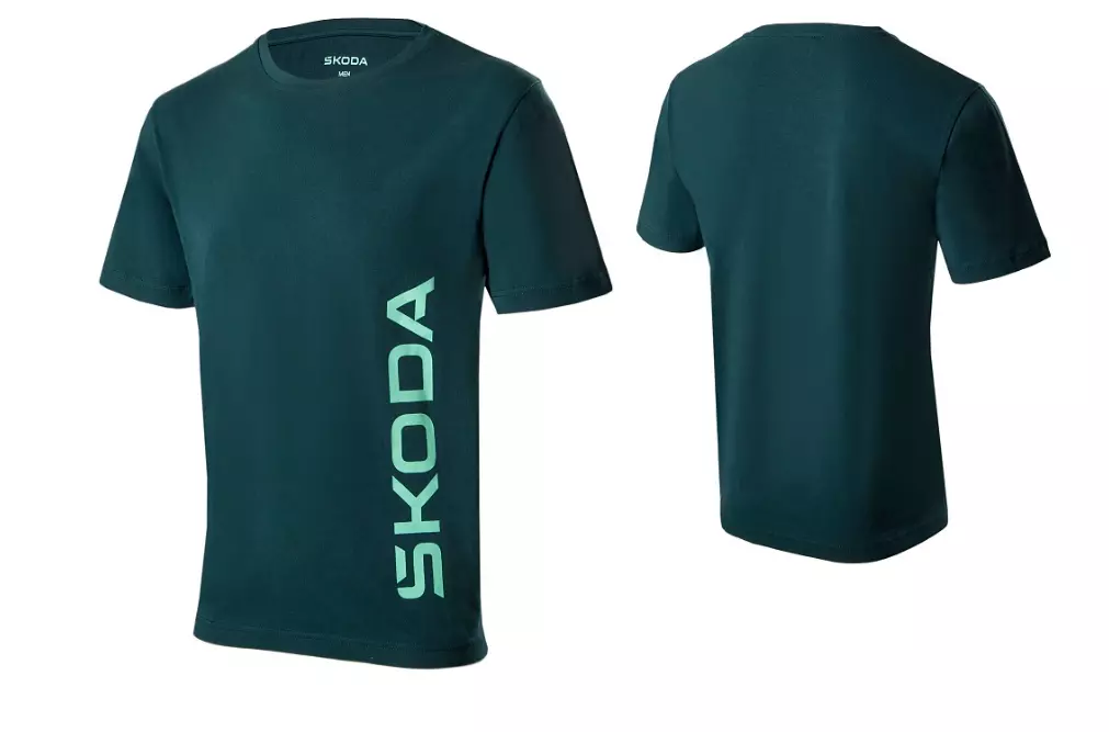 Tricou verde barbati (XL) SKODA