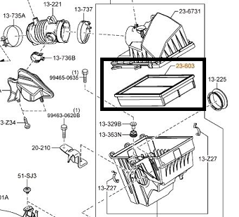 FILTRU DE AER MOTOR