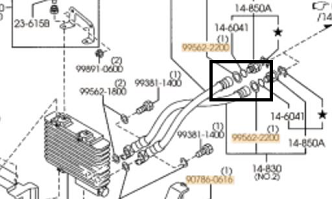 GARNITURA RONDELA RACORD LICHID DE RACIRE RX-8