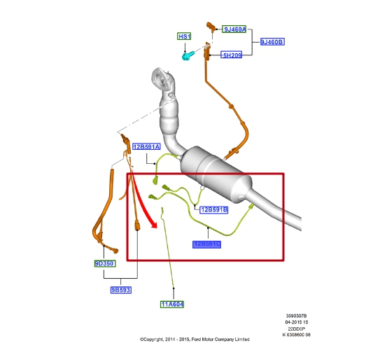 Senzor de temperatura DPF