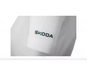 Футболка-поло женская белая (M) SKODA в Молдове