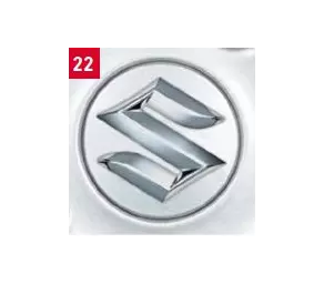 Колпачки Ступичной Гайки Колеса Серебрист. Набор 4 шт. Suzuki в Молдове