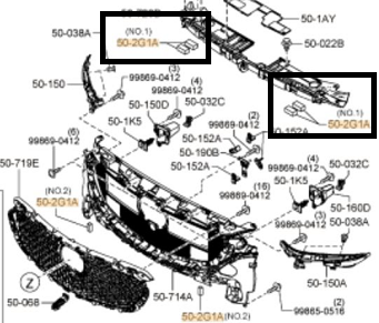 SUPORT DE ETANS GRILA RADIATOR MAZDA 6 GL