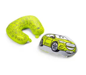 Подушка дорожная детская 2 в 1 (Mamba Green) SKODA в Молдове