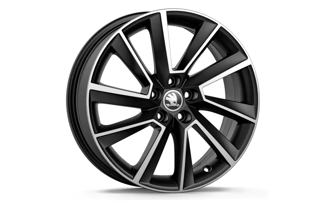 Janta aliaj usor Black Matt 6,5JX17 ET40 STRATOS /SCALA/KAMIQ în Moldova