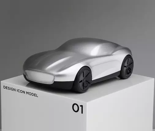 Model de mașină Jaguar First Edition (Argintiu)