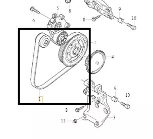 Ремень Генератора ДВС D4164T S40 (04-), S80 (07-), V60 (-18), S60 (11-18) в Молдове