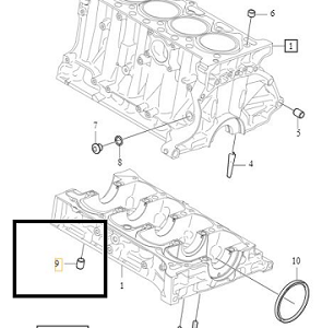 BUCSA DE FIX BAIE DE ULEI MOTOR VOLVO