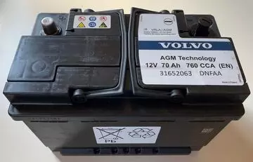 BATERIE 70A/h 760CC Volvo