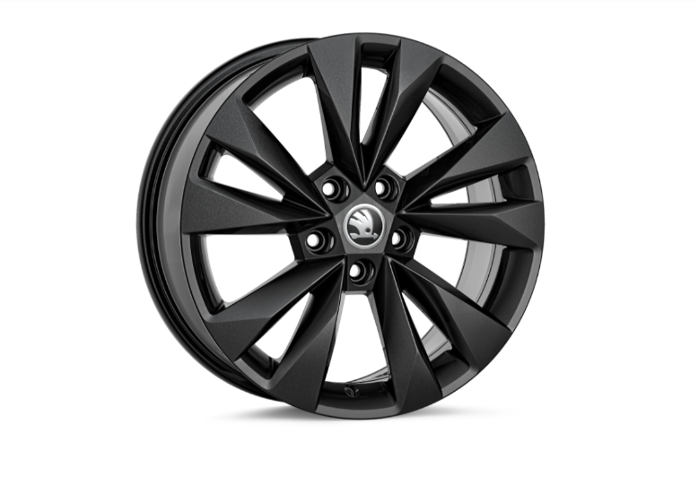 Диск легкосплавный Black metallic 7JX17 ET45 KUMA /KAROQ