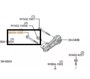 Болт Крепл. Тяги ДВС Mazda 2 DE в Молдове