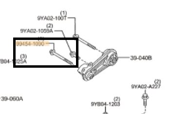 SURUB FIX SUPORT MOTOR MAZDA 2 DE