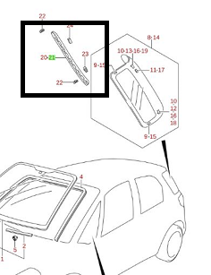 ORNAMENT GEAM FIX LATERAL