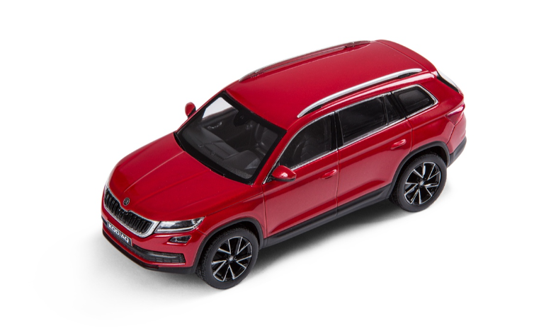 Модель металлическая SKODA KODIAQ 1:43 красный