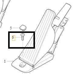 SURUB FIX PEDALA ACCELERATOR XC90, S90, XC60