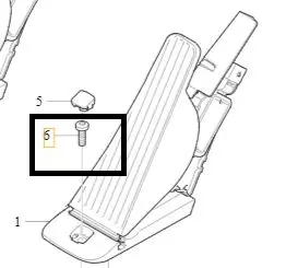 SURUB FIX PEDALA ACCELERATOR XC90, S90, XC60 în Moldova