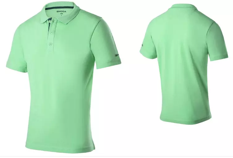 Tricou-polo barbati verde-electric (M) SKODA