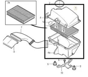 FILTRU AER DE ADMISIE MOTOR B52*3T* în Moldova