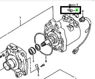 CLEMA METAL CABLAJ ELECTRIC SENZOR PRES REFRIGERANT JIMNY