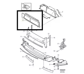 DEFLECTOR AER RADIATOR MOTOR S60 în Moldova
