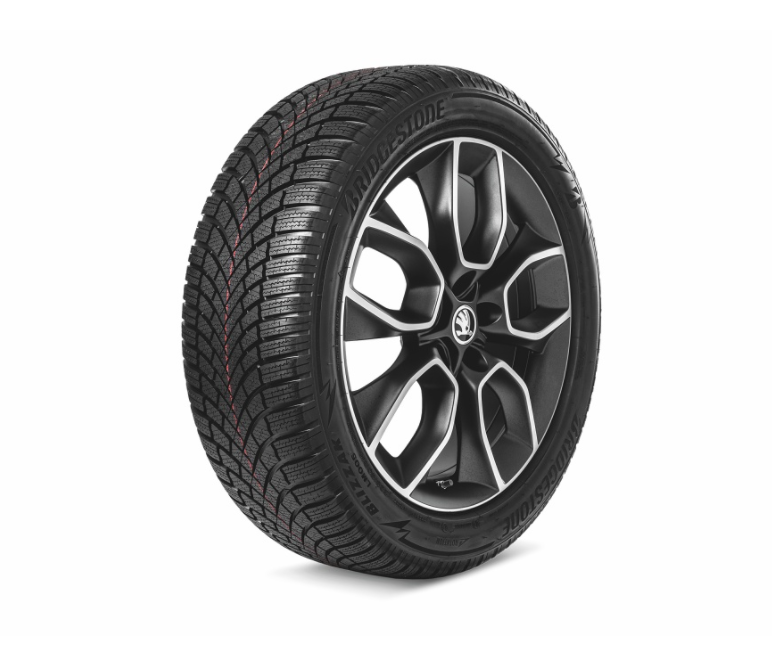 Roata 235/50 R19 103V XL Blizzak LM-005+7JX19 ET43 Crater Matt Black (R)/KODIAQ