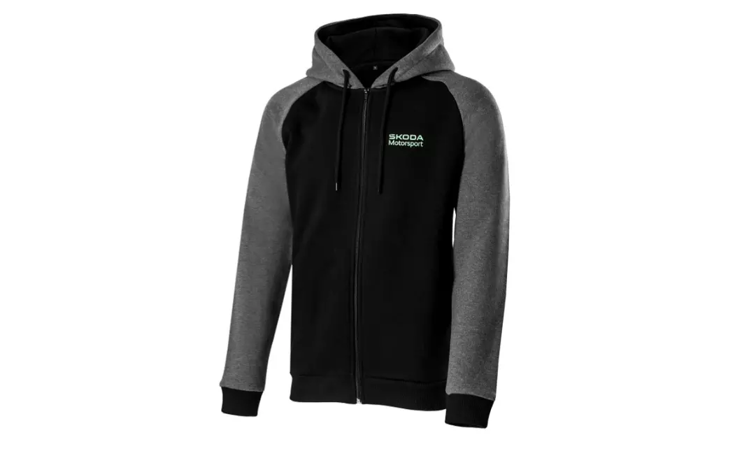Hanorac bărbați Black/Grey (XL) SKODA Motorsport