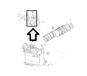 RACORD CONDUCTĂ INTERCOOLER XC90 (16-) în Moldova