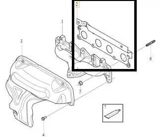 GARNITURA GALERIE DE ESAPAMENT MOTOR B4164T* în Moldova