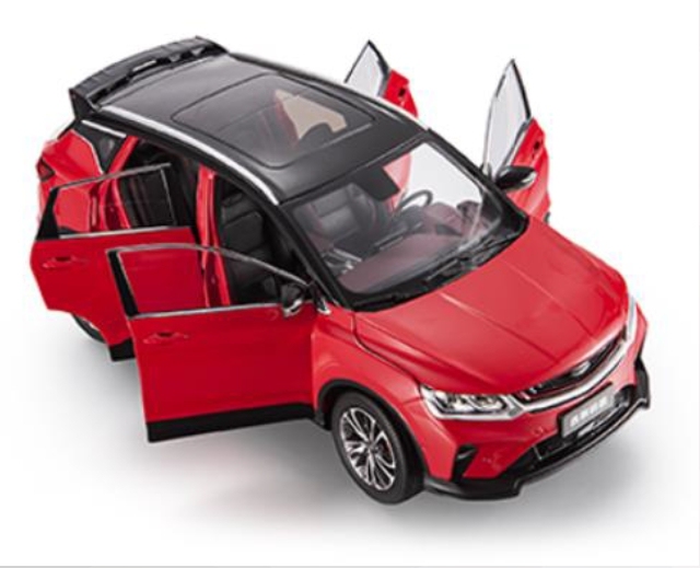 Модель автомобиля Geely Coolray Red