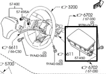 Пиропатрон AIRBAG пассажира M6 (GG-GY) в Молдове
